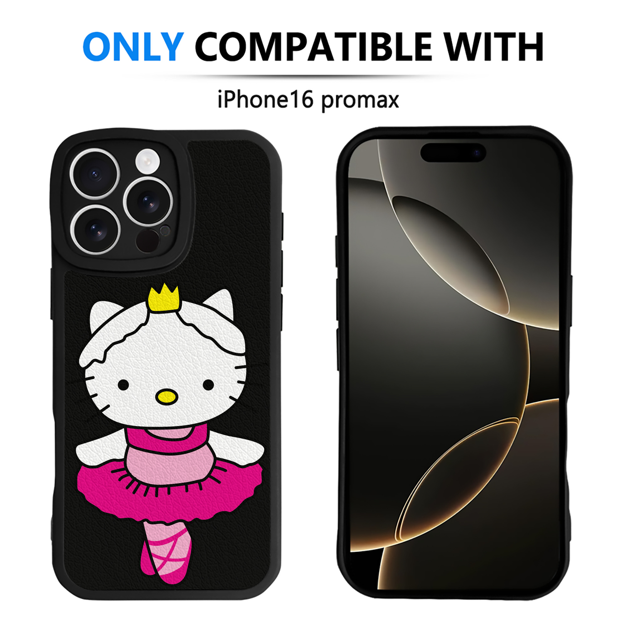 （画像用） Hello Kitty ハローキティ 【iPhone 16シリーズ対応】シリコンスマホケース（レザー調） 材質：シリコン